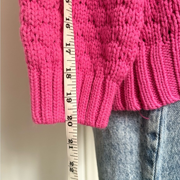 Pink Rose Fuchsia Cardigan Sweater - Picture 7 of 14